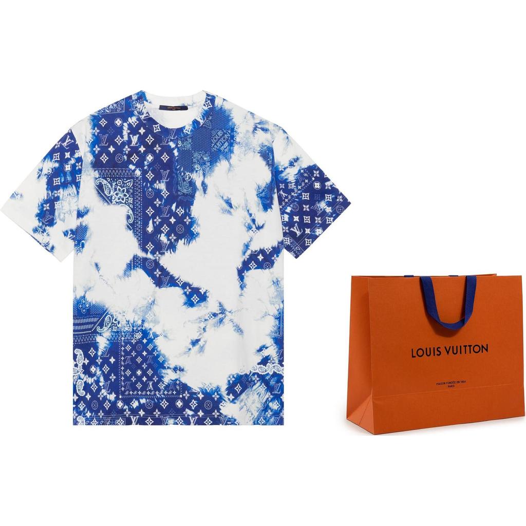 Louis Vuitton Футболка с принтом банданы с монограммой 1AA5F4