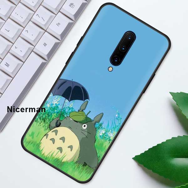 Чехол аниме Studio Ghibli Тоторо для Oneplus 7T 7 8 Nord Pro 5G Z 6 6T One Plus 8 OnePlusNord, черный силиконовый чехол для телефона