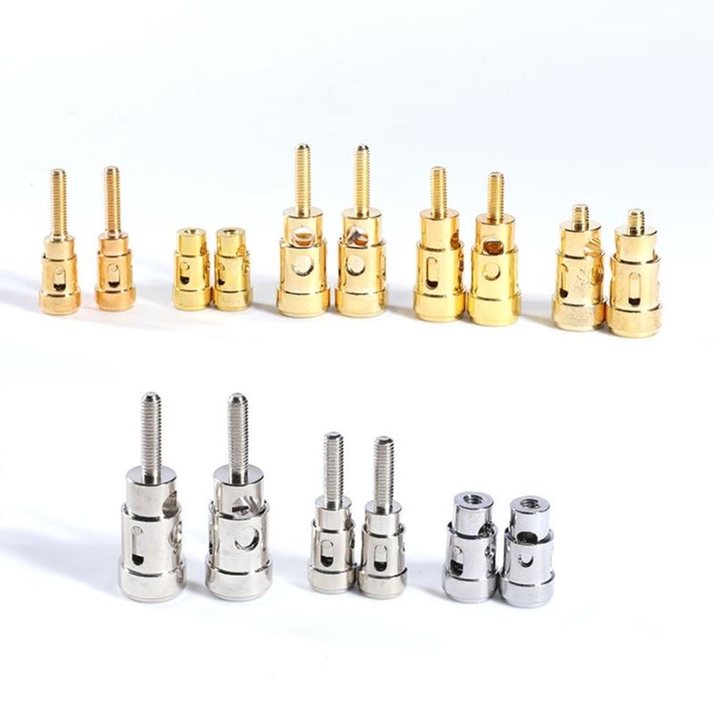 1 Pair Binding Post Connectors Grounding Column for Speakers Wire Connection Loudspeaker Cable Connectors Plugs