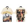 2025 Unisex Loose Fit Graphic Tee Hip Hop Streetwear Cotton T-Shirt Couples