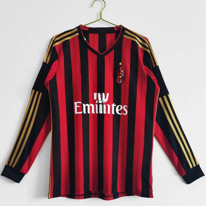 AC retro long-sleeved jersey England Paris France football jersey