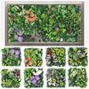 DIY Artificial Plant Wall Panel Flower Simulation Maple Plant Sheet  Privacy Screen