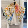 NINA SOLOR Heavy Twill Silk Square Scarf
