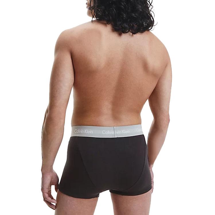 Calvin Klein Plain Color Jacquard Boxer Briefs Men Underwear Black U2664G6ED