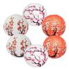 Plastic Paper Paper Lantern Set Round Shape Red Lantern Honeycomb Lantern  Home Party