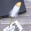 Wedding Decor Novelty Stationery Black Signature Feather Pen Ballpoint Pens Writing Tool