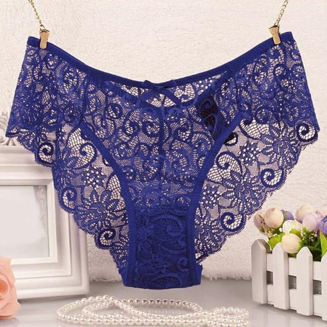 Sexy Women's Lace Panties Underwear Seamless Transparent Thongs Low Waist G-string Comfort Lady Lingerie Brazilian Female 2022