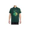 Футболка Dri-FIT с градиентным принтом и буквами, повседневная, с коротким рукавом, мужская, профессиональная, зеленая FZ2949-397