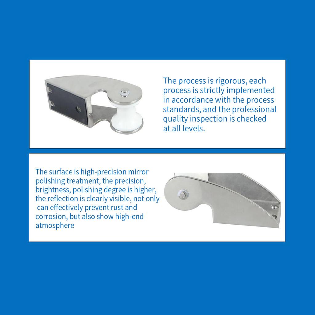 Для лодочных прицепов Аксессуары Морская фурнитура из нержавеющей стали 316 Кронштейн носового ролика Ролик Держатель якоря Морская яхта