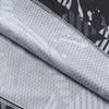 Mens Geometric Fish Print UV Protection Long Sleeve Shirt Breathable Outdoor Fishing Gym Running Sportswear