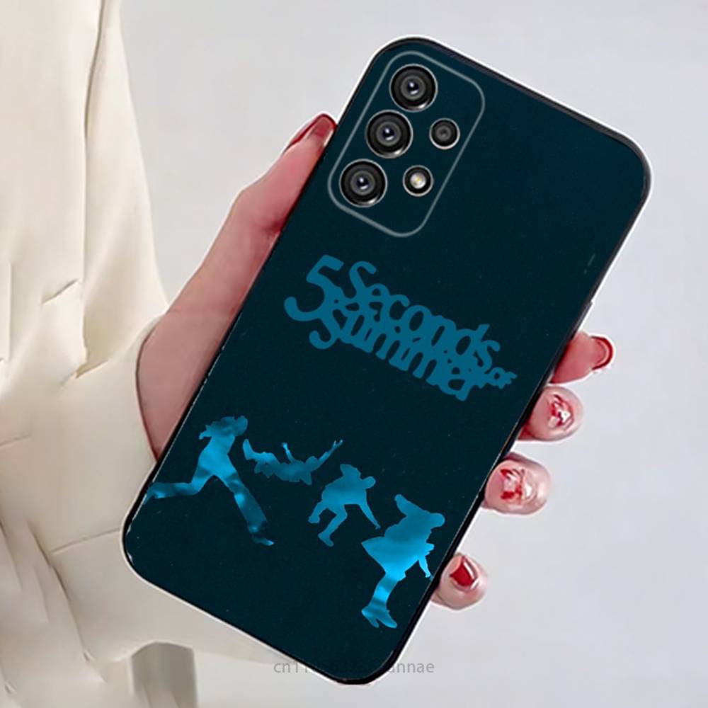5 S-Seconds of S-Summers 5SOS Phone Case for Samsung Galaxy A73,23,53,33,14,24,13,72,22,52,32,54,A34 Soft Cover
