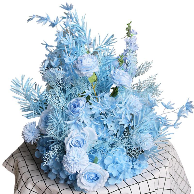 Свадебные цветочные шары цвета «Голубая дымка» для украшения прохода и столов