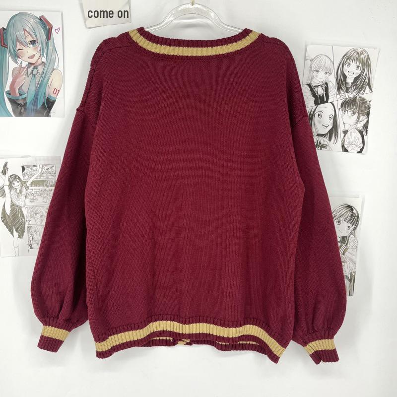 Кардиган с длинным рукавом в стиле колледжа Суй Инь – Осенне-зимний свитер для школьной формы JK