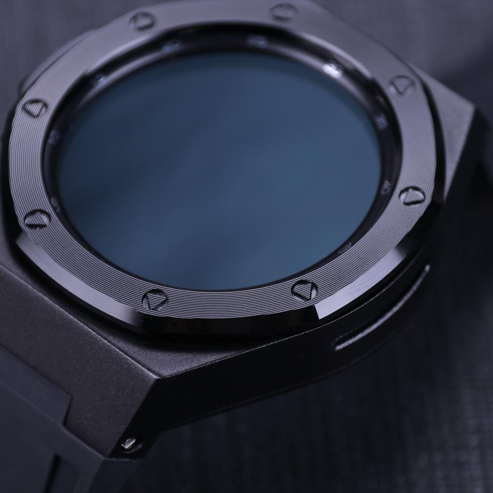 Классический комплект для модификации Samsung Galaxy Watch 4 Classic 46 мм, металлический корпус, резиновый браслет для Samsung Watch 4Classic 46, роскошный комплект для модификации