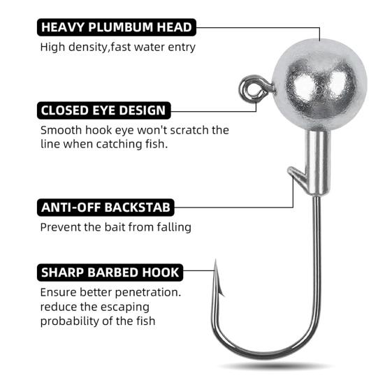 Грузила для рыбалки Набор крючков для рыбалки с коробкой для хранения Высокая прочность Устойчивость к ржавчине Компактный Портативный Набор для оснастки