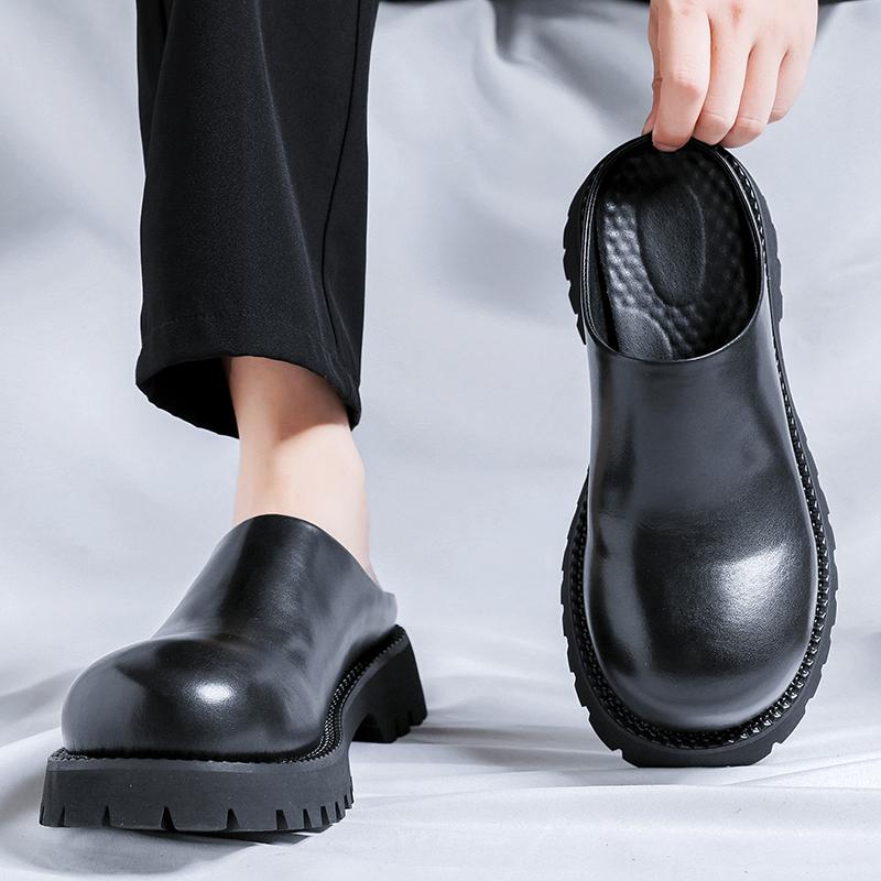 Модная повседневная мужская обувь на толстой подошве Модный и дышащий стиль Повседневная Вечеринка Черная классическая универсальная обувь Черный Уличные тренды
