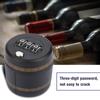 Zinc Alloy Wine Bottle Password Lock Three Digit Combination Pass Code Wine Protector