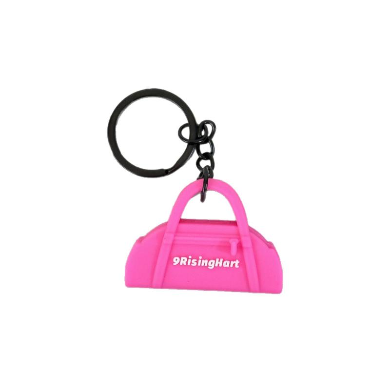 New Soft Pilates Keychain Yoga Core Bed Keychain Silicone Gym Key Chain Motivational Girl Gym Accessories Fitness Gifts