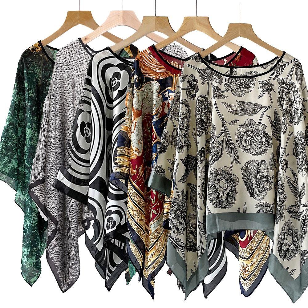 Luxury Brand Designe Silk Scarf Women Large Handkerchief Fashion Bandanna Foulard