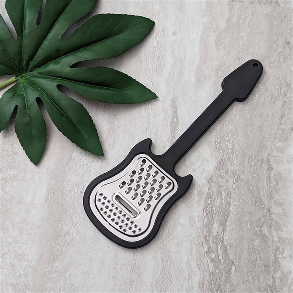 Креативная форма гитары Прочная нержавеющая сталь Терка для сыра и продуктов с эргономичным дизайном ручки для легкого использования