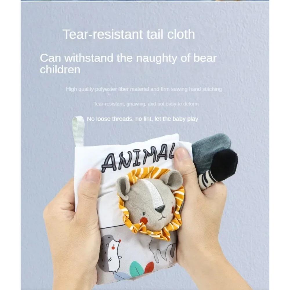 Мягкие детские книги, тихие тканевые книги, развивающие игрушки Монтессори, детские тактильные книжки с эффектом шелеста для детей от 0 до 12 месяцев