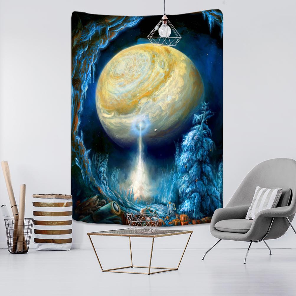 Голубое звездное небо, звезды, Вселенная, космические гобелены, настенный большой гобелен, психоделические загадочные звезды для общежития