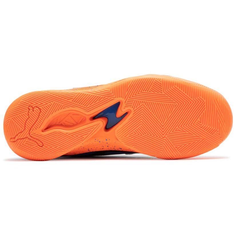 Puma Trc Blaze Court Nyc Удобные Универсальные Нескользящие Прочные Баскетбольные Кроссовки Средней Высоты Мужские кроссовки Белые Синие Оранжевые 379218-01