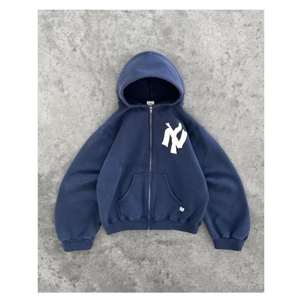 Harajuku Retr Новый узорный принт с цветочным принтом, свитер с капюшоном, повседневный свободный свитшот в стиле хип-хоп для пар