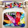 Timeless Elegance Cocacola'S Legacy Threepiece Set 1 Duvet Cover 2 Pillowcase Without Core Duvet Cover And Pillowcase