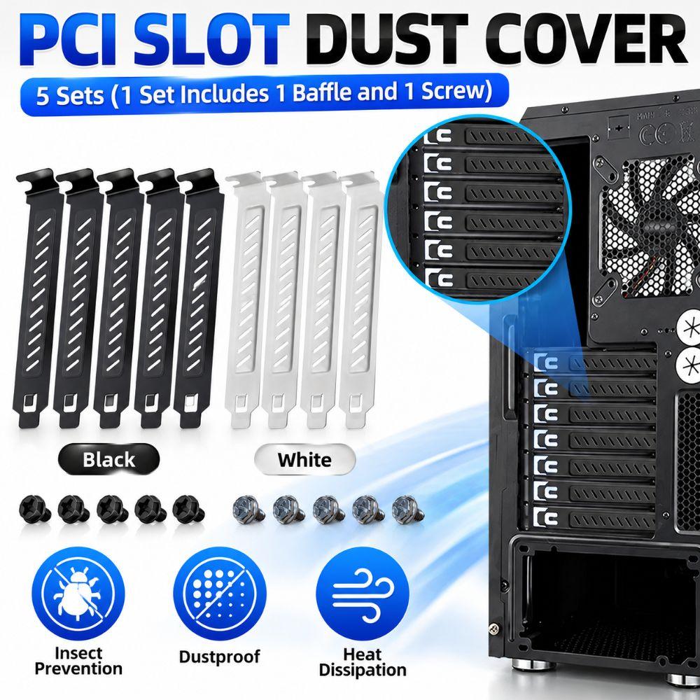 With Screws PCI Bracket Hard Steel PCI Dust Filter New Case Blanking Plate