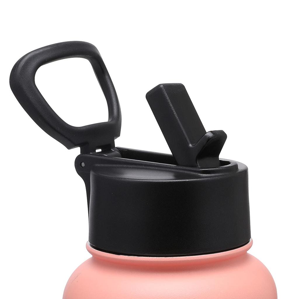 BOTTLE BOTTLE 1 Liter Stainless Steel Water Bottle for Direct with Vacuum Perfect for Sports and Pink Girls, Drinking, Straw, Insulated, Double-Walled