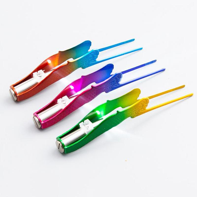 Пинцет для чистки детских ушей Мягкие щипцы для чистки ушей Светодиодная вспышка Кюретка для чистки ушной серы Инструменты для чистки ушей Удаляющая щипцы для собак