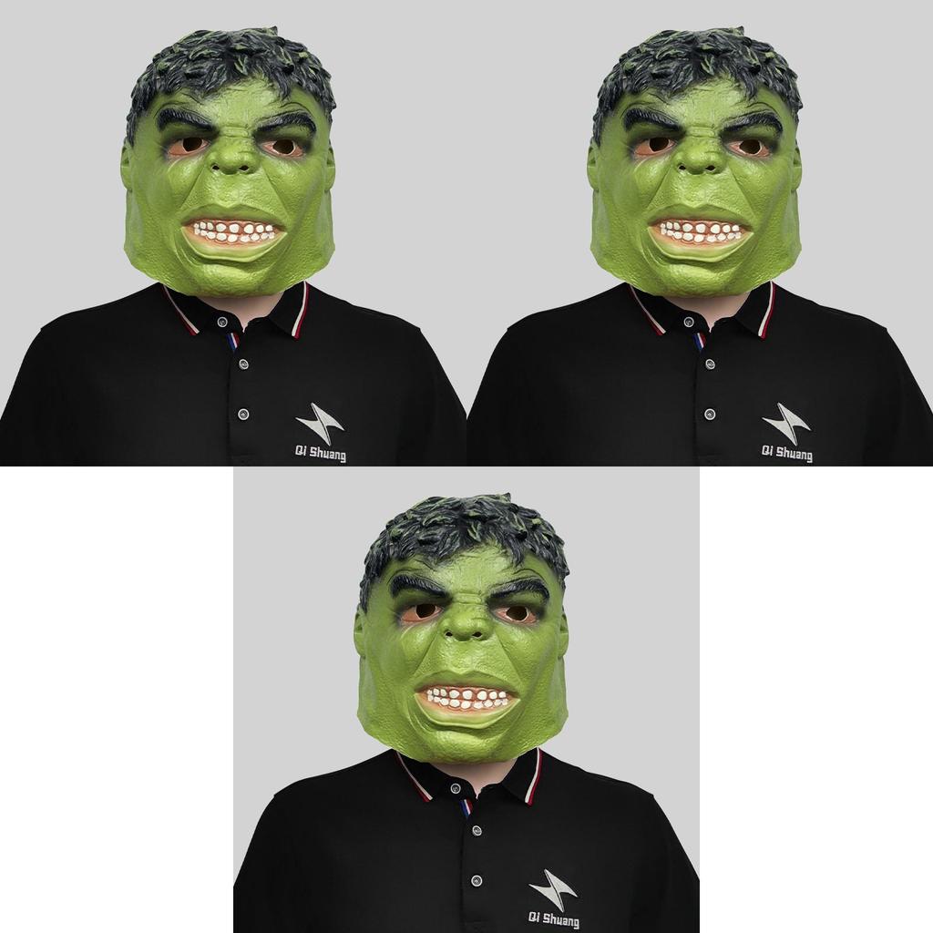 Marvel Hulk Costume Latex Mask For Halloween Party And Costume Fun Events