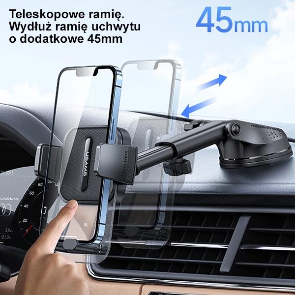 Usams Uchwyt Na Kokpit/Do Szybyczarny/Black Zj072Zj01 (Us-Zj072)