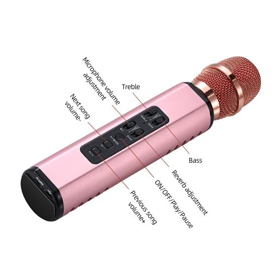 K6 Wireless Microphone Noise Cancelling Sensitive High Fidelity Bluetooth-compatible 5 Karaoke Condenser Microphone