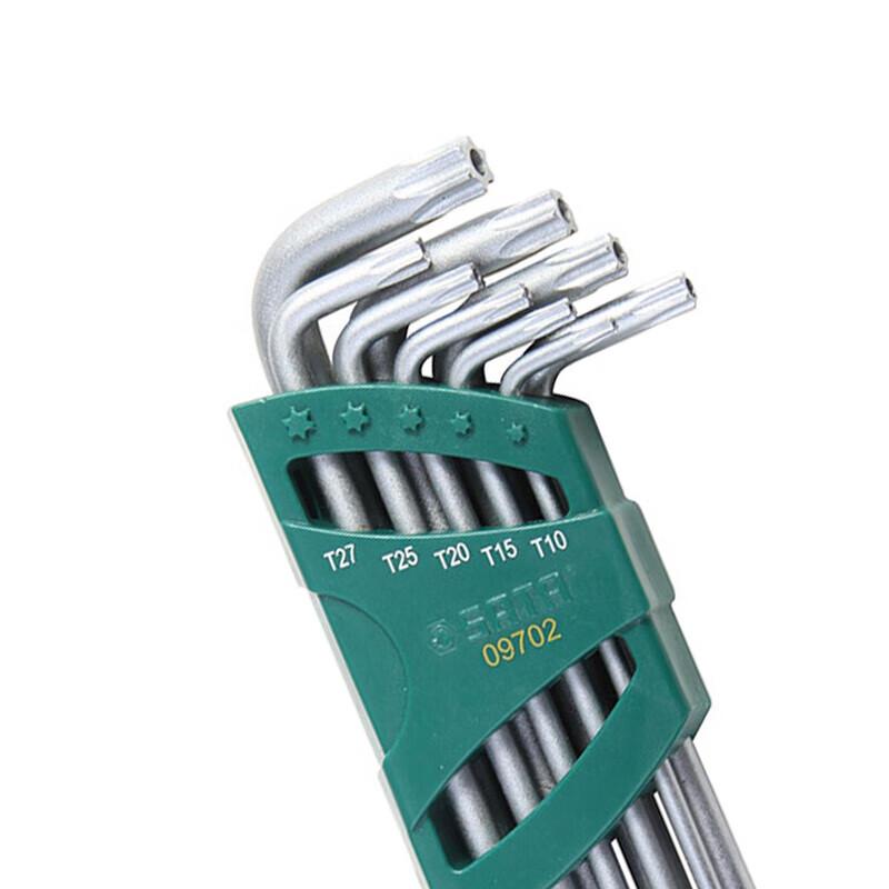 SATA 09702 Набор из 9 длинных Torx-ключей с защитой от вскрытия