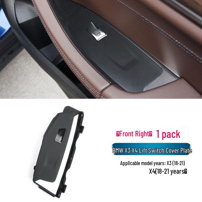 Подходит для BMW X3 X4 (2018-2023 гг.) Панель отделки стеклоподъемника двери и окна, Накладка на внутренний переключатель двери G01/G08