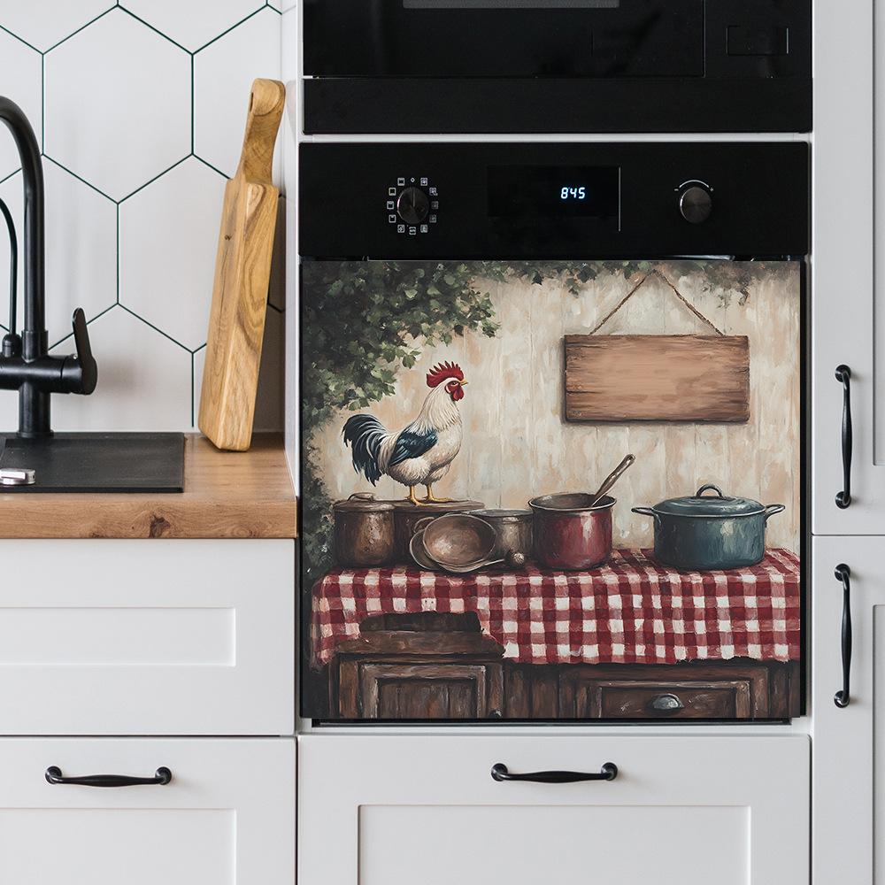 Деревенский петух кухня столовая шкаф домашний фон украшение декоративные наклейки