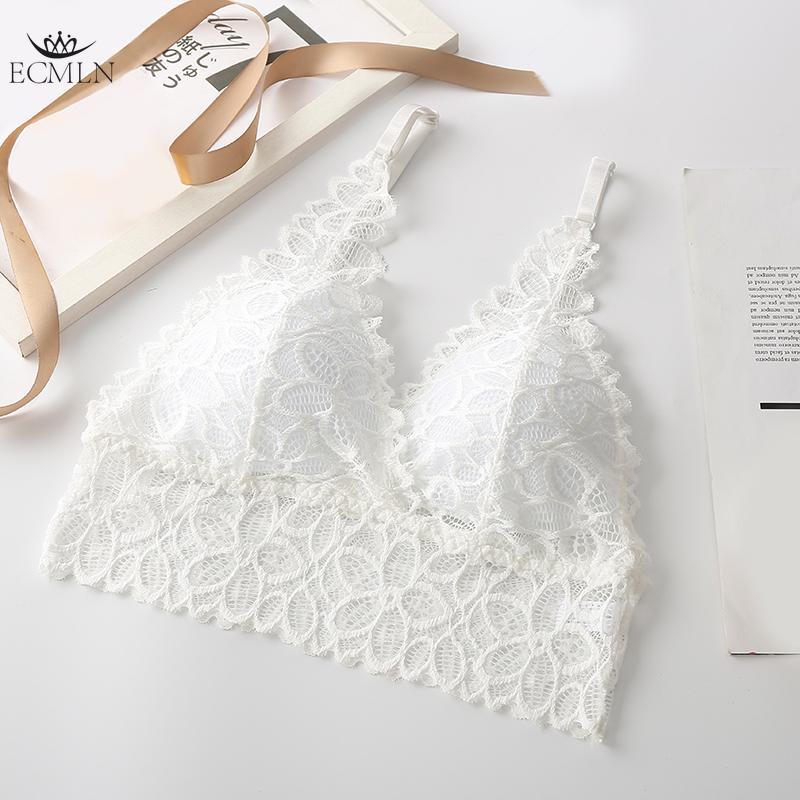Кружевные бралетты для женщин Кружевной бралетт с подкладкой Бра-бандо