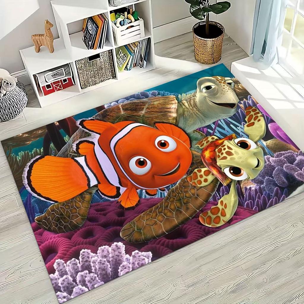 3D Ковер Мультяшный В Поисках Немо Подводный Мир для Спальни Гостиной Дивана Дома, Большой Детский Нескользящий Коврик для Пола, Подарок