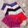 Woman Lace Panties Lingerie Boxer Female Intimates Transparent Panty Nylon Women's Underpants