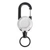 1/8Pcs Retractable Keychain with Steel Wire Rope Carabiner Badge Reel Holder Clip Key Ring Heavy Duty Outdoor Camping Climbing Anti-lost Buckle