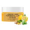 1/2Pcs Turmeric Lip Scrub with Lemon Aloe Vera Natural Exfoliator for Dark Lips 50g