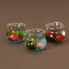 4 Styles Dollhouse Miniature Glass 2.5*2.2cm Fish Tank Bowl  1/6 1/12 Dollhouse Decoration