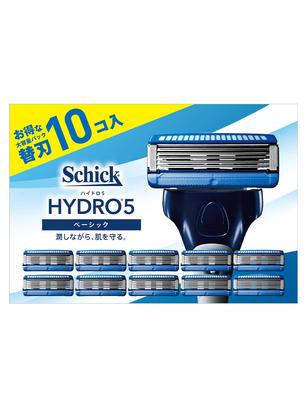 Сменные кассеты Schick Hydro 5 Basic с 5 лезвиями (10-Pack) для мужской бритвы
