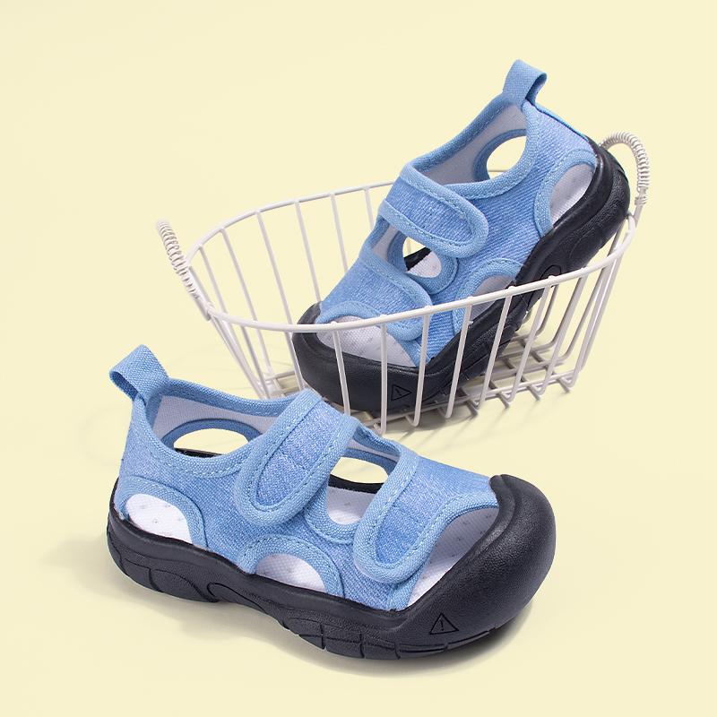 EDUBA 2025 Summer New Baby Sandals Double Magic Tape Soft Sole Breathable Kids Shoes Unisex Bulk EW5S85