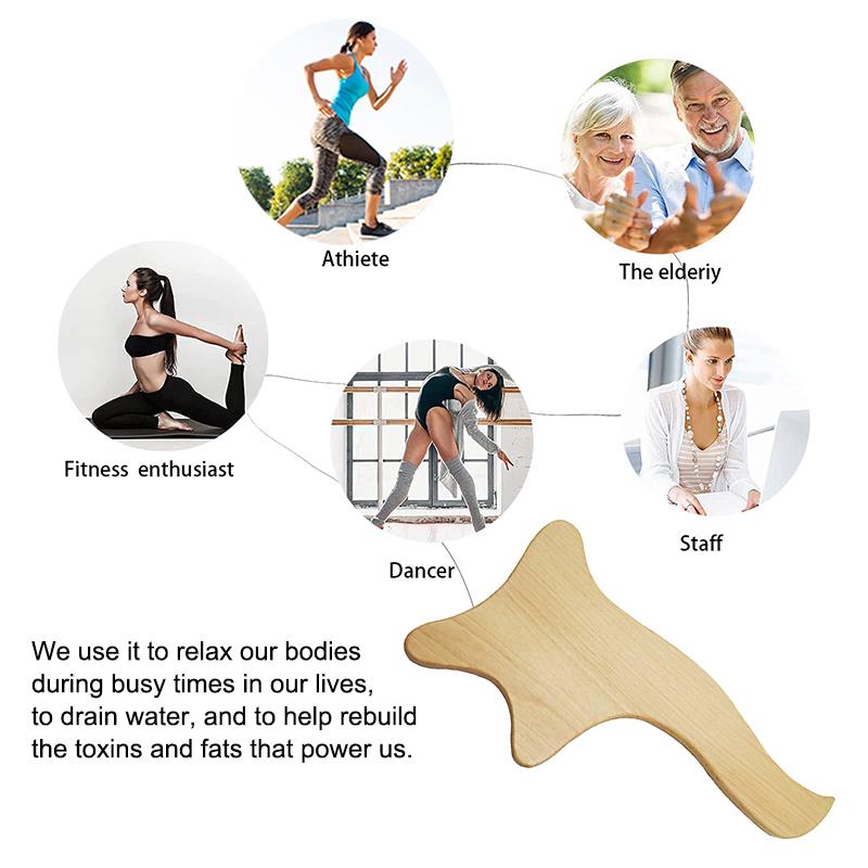 5 шт., деревянные терапевтические массажные инструменты, набор инструментов для скульптуры тела, лимфодренаж, антицеллюлитный массажер для расслабления мышц тела
