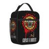 Термосумка для ланча Heavy Metal Guns N Roses, портативный изолированный ланч-бокс Bento для женщин, мужчин, на работу, в путешествие, для пикника, сумки для хранения еды