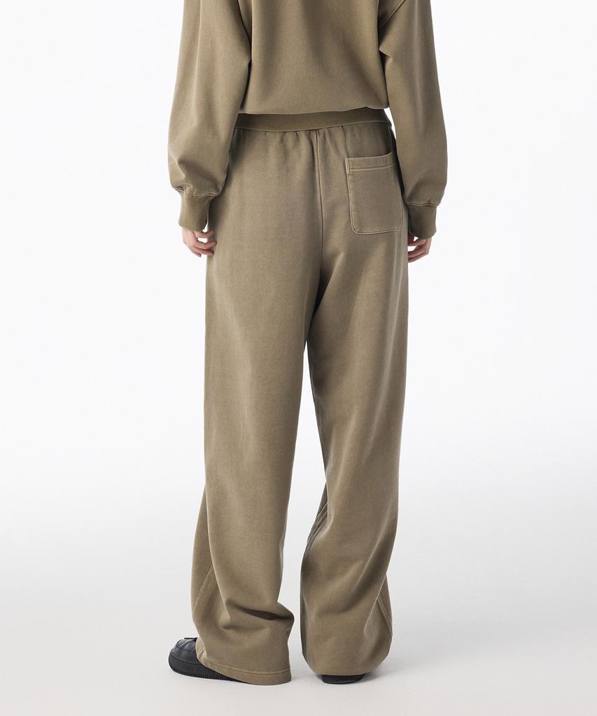 MUSINSA STANDARD WOMAN Pigment Wide Sweatpants [Beige]