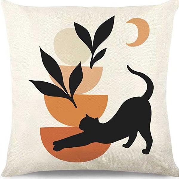 Абстрактная наволочка цвета Моранди, Минималистичная декоративная наволочка, Абстрактная эстетика, Подушка для дивана, Чехол для подушки